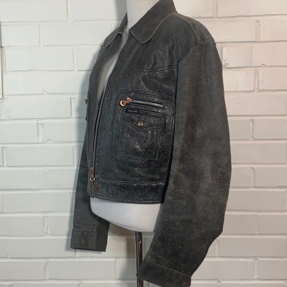 Diesel Leather Jacket - Picture 4 of 9